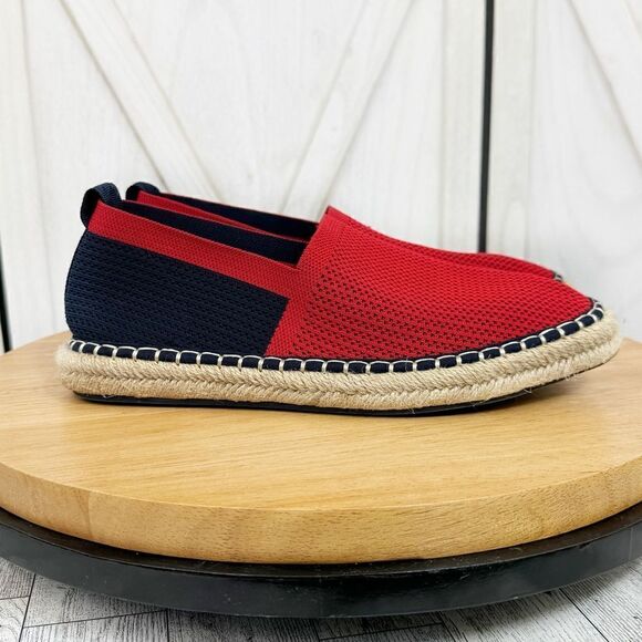 Zara Colorblock Mesh Espadrille Loafer Shoes Red Blue Mens 6‎ EU 39 - Picture 2 of 9